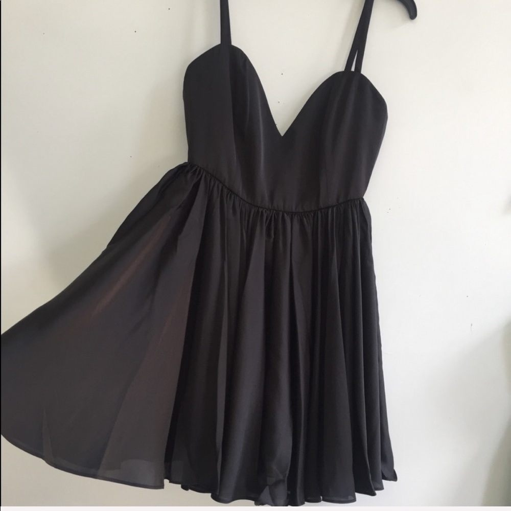 NWT satiny skater dress with full skirt brand new